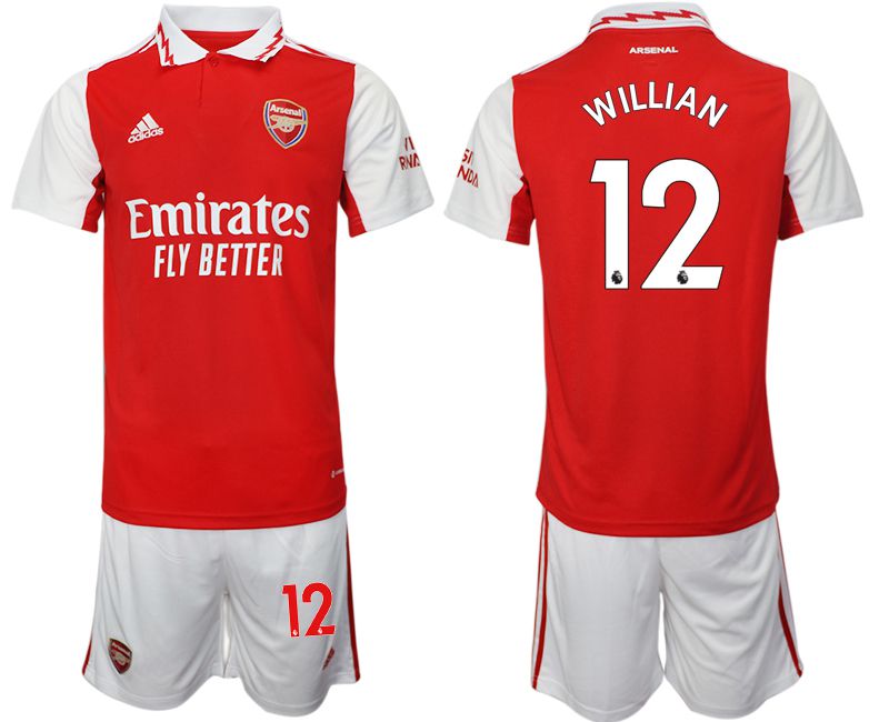 Men 2022-2023 Club Arsenal home red #12 Soccer Jersey->customized soccer jersey->Custom Jersey
